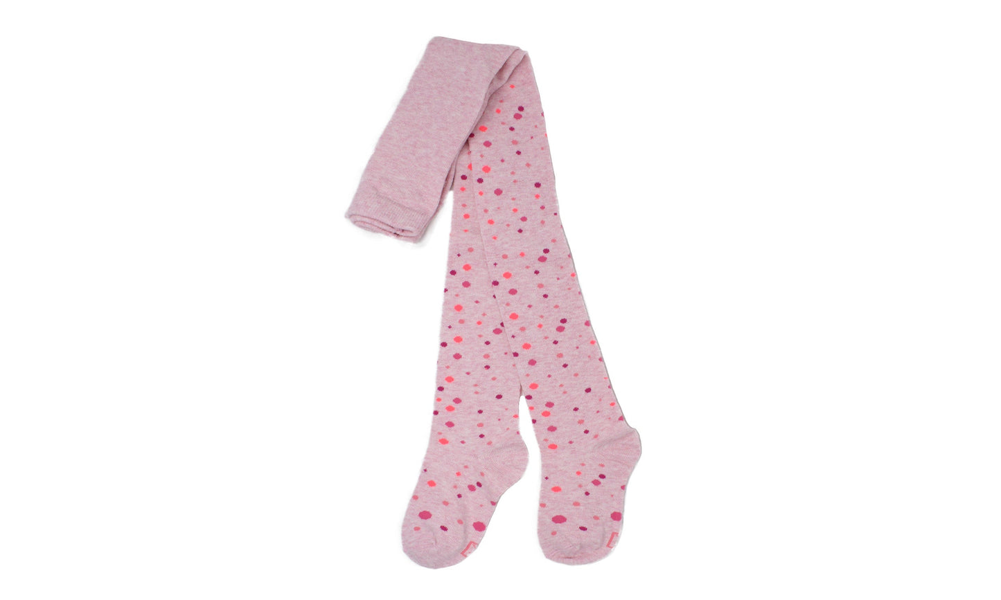 Collant Bulles Rose Coton Écologique